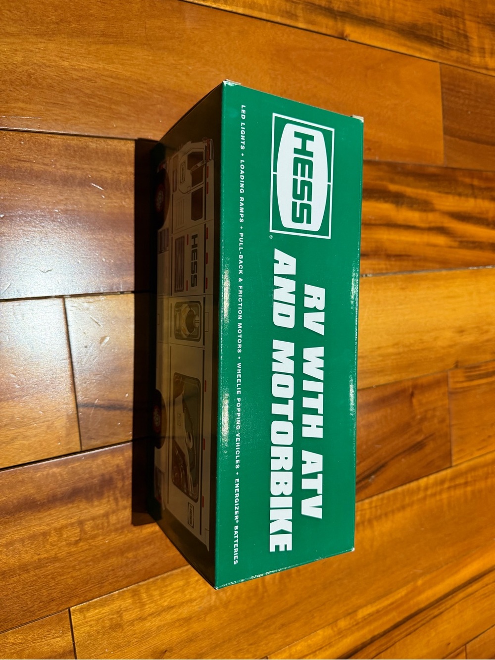 HESS Green RV with ATV and Motorbike Toy Vehicle Set